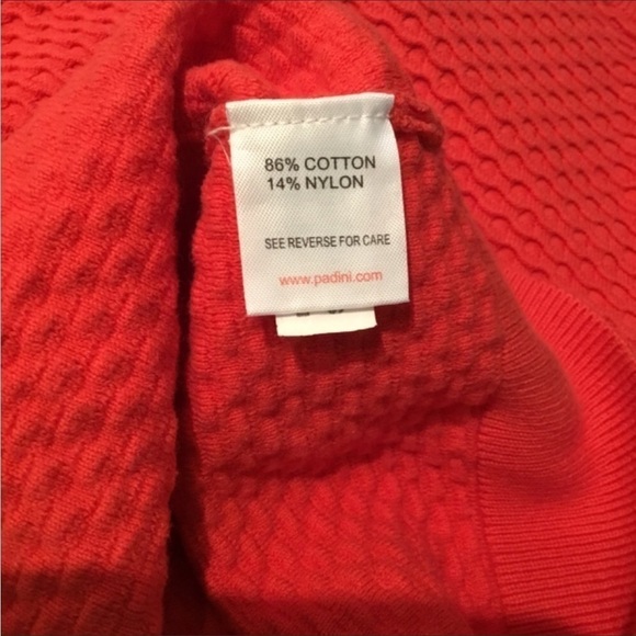 Padini 1/4 zip long sleeve top Womans large dark heavier weight reddish orange - Picture 7 of 10